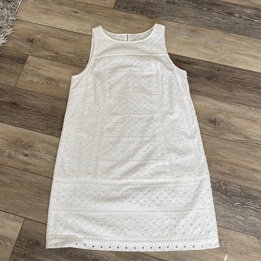 LOFT white dress size 10 NWT